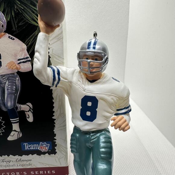 Hallmark Keepsake Troy Aikman NFL Football Legends Series Ornament w/card in box - Picture 3 of 13